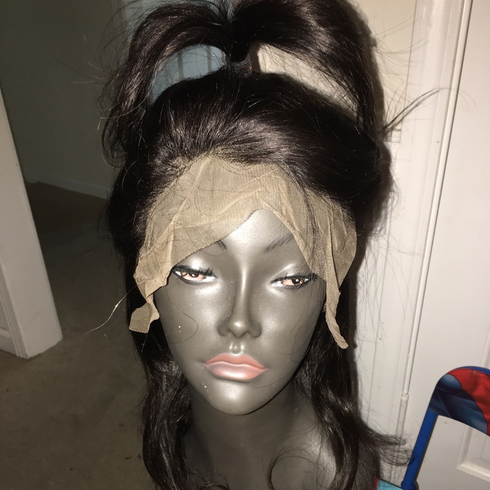 Human hair lace wig